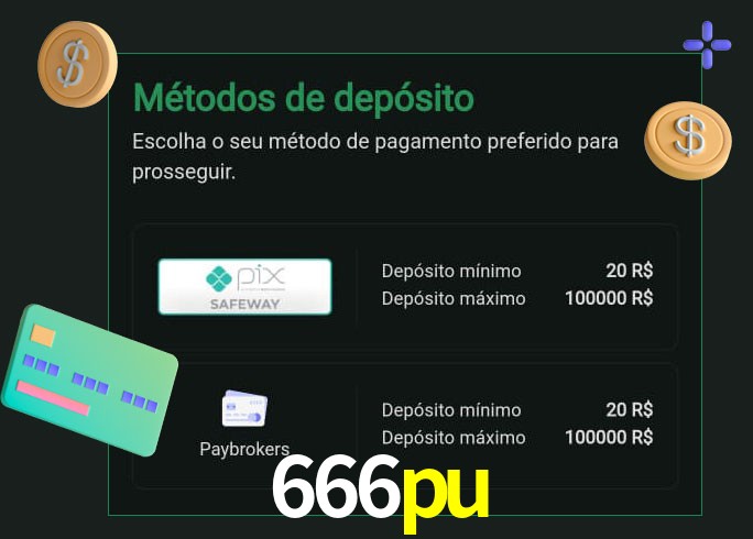 O cassino 666pu oferece uma grande variedade de métodos de pagamento
